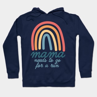 Mama Needs To Go For A Run Bohemian Rainbow Mothers Day Hoodie